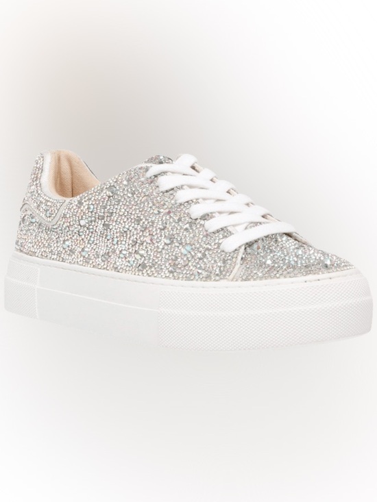 Betsey Johnson Shoes - Women’s BETSEY JOHNSON Sidny rhinestone platform sneakers- Size 6.